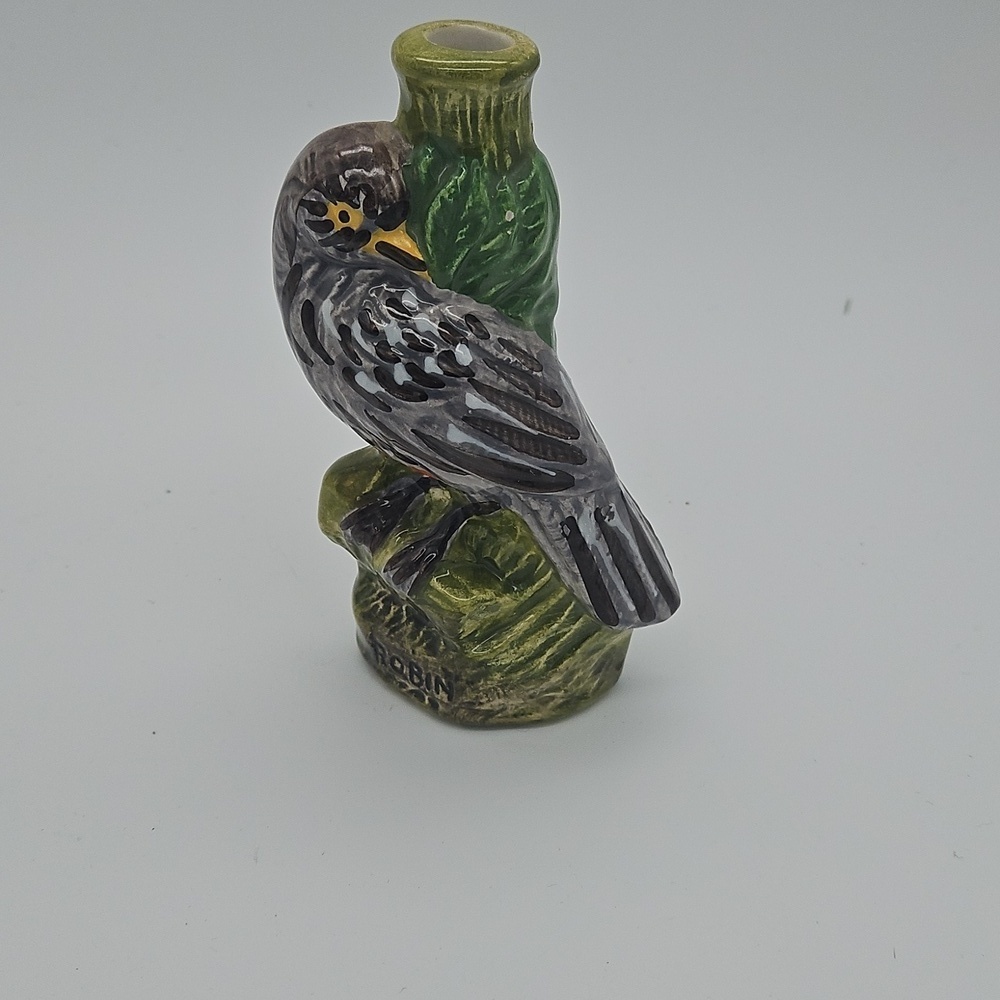 Garnier Bird Figurine with Green and Brown Accents